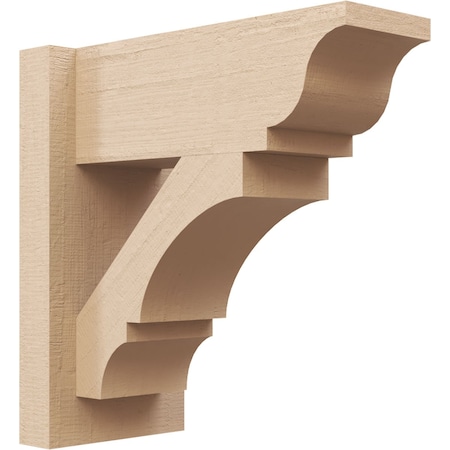 Ekena Millwork 5 1/2-in W x 12-in D x 12-in H Balboa Trad Rough Cedar Woodgrain TimberThane Outlooker, Primed Tan OUTUR055X12X12BOA04RCPR